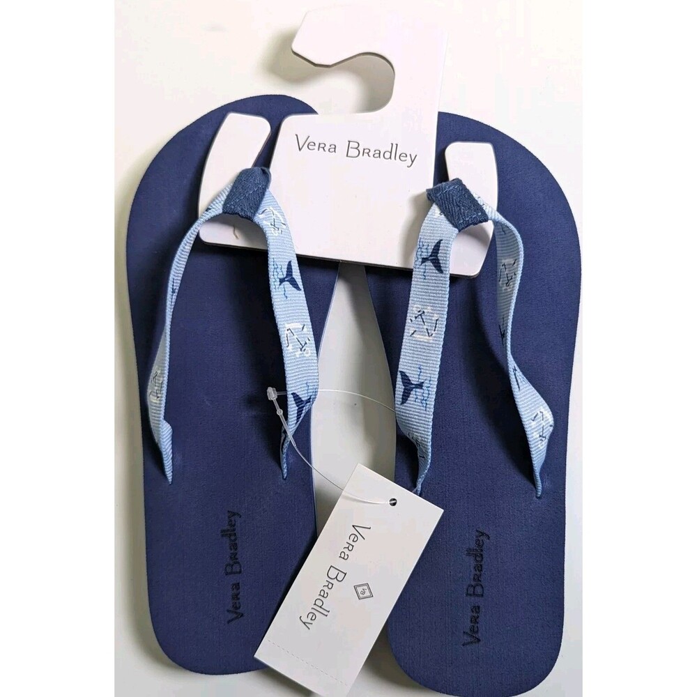 NWT Women’s Vera Bradley Flip Flops size 5-6 Small Antilles Treasure